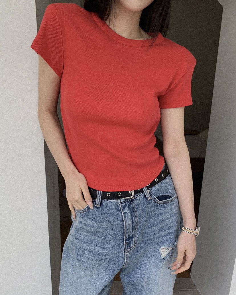 OURWAVE/OUR ROOM東大門實拍女士新款休閑真品推薦T恤短款Our Wave/Our RoomT恤