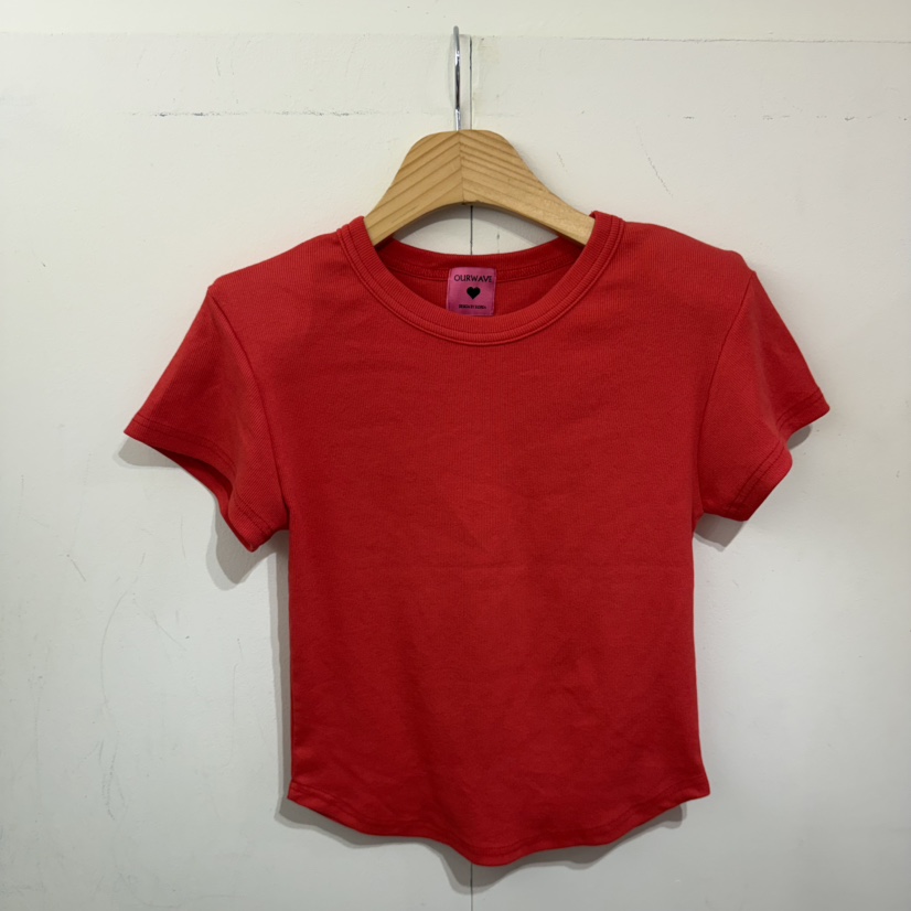 OURWAVE/OUR ROOM東大門實拍女士新款休閑真品推薦T恤短款Our Wave/Our RoomT恤圖色1