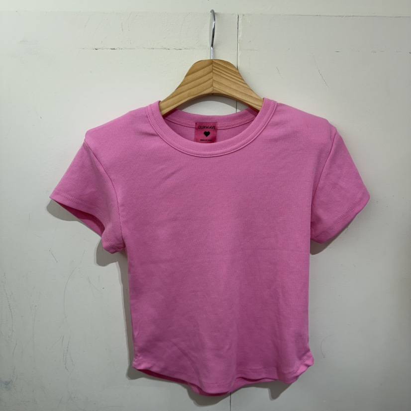 OURWAVE/OUR ROOM東大門實拍女士新款休閑真品推薦T恤短款Our Wave/Our RoomT恤圖色2