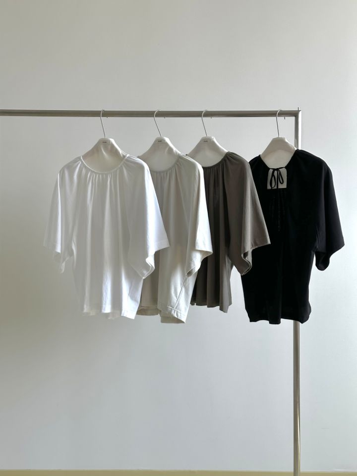 MARE韓國代購女士新款熱賣職業26春夏時尚休閑人氣T恤褶皺MARET恤