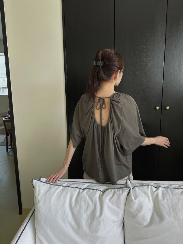 MARE韓國代購女士新款熱賣職業26春夏時尚休閑人氣T恤褶皺MARET恤