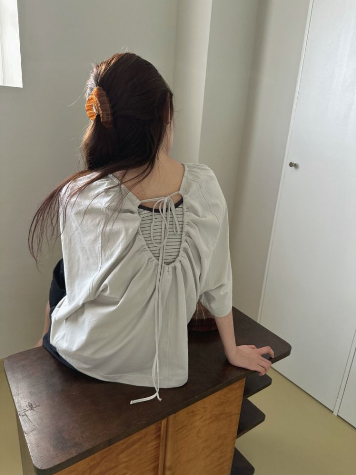 MARE韓國代購女士新款熱賣職業26春夏時尚休閑人氣T恤褶皺MARET恤