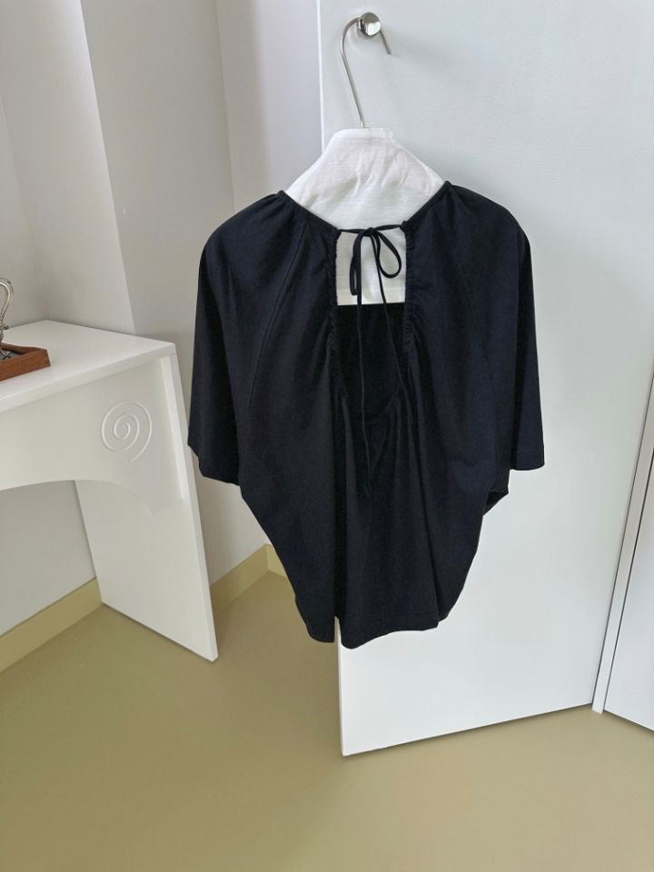 MARE韓國代購女士新款熱賣職業26春夏時尚休閑人氣T恤褶皺MARET恤