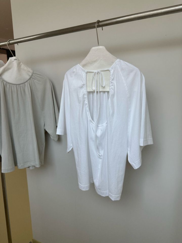 MARE韓國代購女士新款熱賣職業26春夏時尚休閑人氣T恤褶皺MARET恤