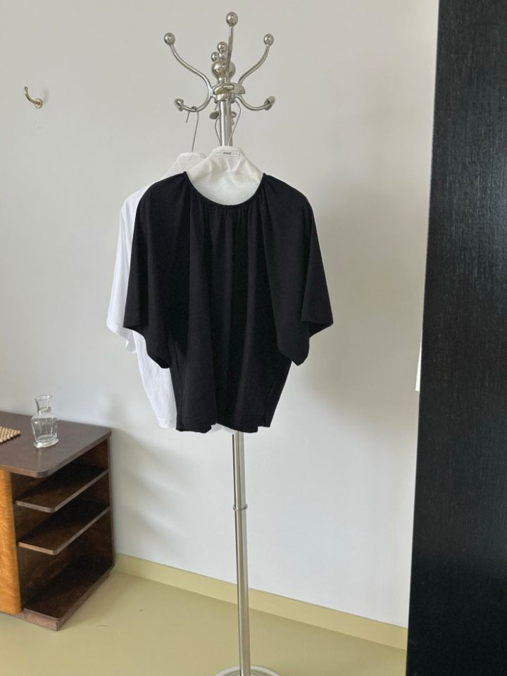 MARE韓國代購女士新款熱賣職業26春夏時尚休閑人氣T恤褶皺MARET恤圖色4