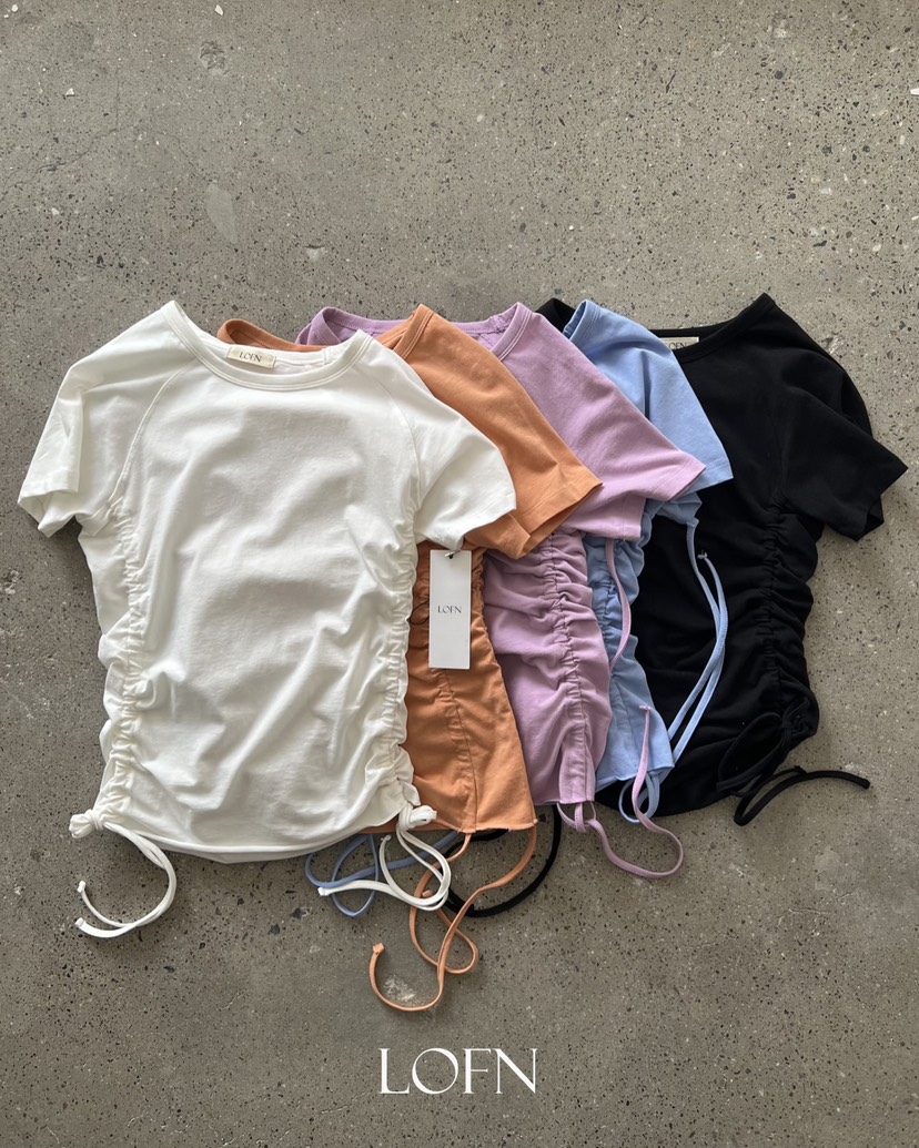LOFN韓國直郵實拍女裝新品職業26春夏時尚熱賣休閑推薦T恤LOFNT恤