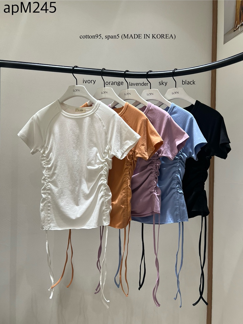 LOFN韓國直郵實拍女裝新品職業26春夏時尚熱賣休閑推薦T恤LOFNT恤