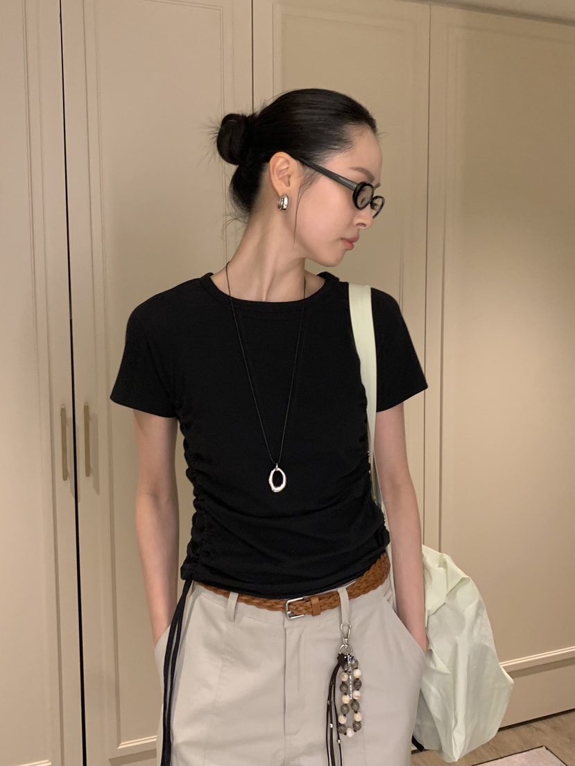 LOFN韓國直郵實拍女裝新品職業26春夏時尚熱賣休閑推薦T恤LOFNT恤