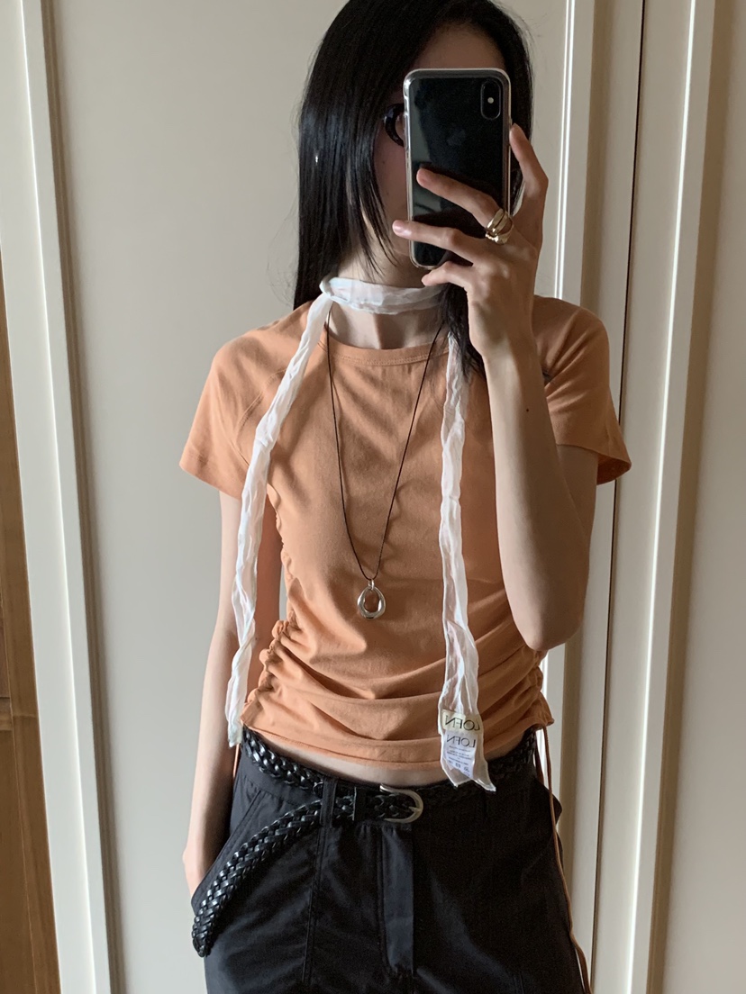 LOFN韓國直郵實拍女裝新品職業26春夏時尚熱賣休閑推薦T恤LOFNT恤