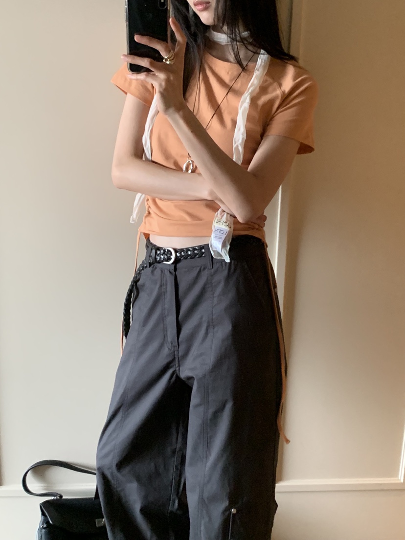 LOFN韓國直郵實拍女裝新品職業26春夏時尚熱賣休閑推薦T恤LOFNT恤