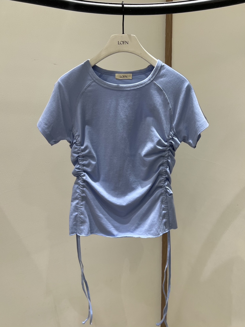 LOFN韓國直郵實拍女裝新品職業26春夏時尚熱賣休閑推薦T恤LOFNT恤圖色3