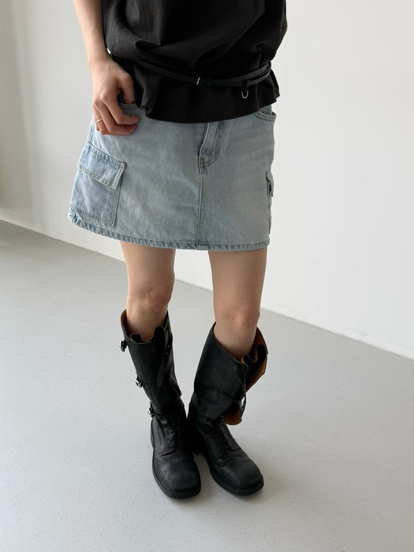 ARKIE/TAF東大門代購女裝新款時尚推薦休閑人氣短裙工裝ARKIE/TAF短裙