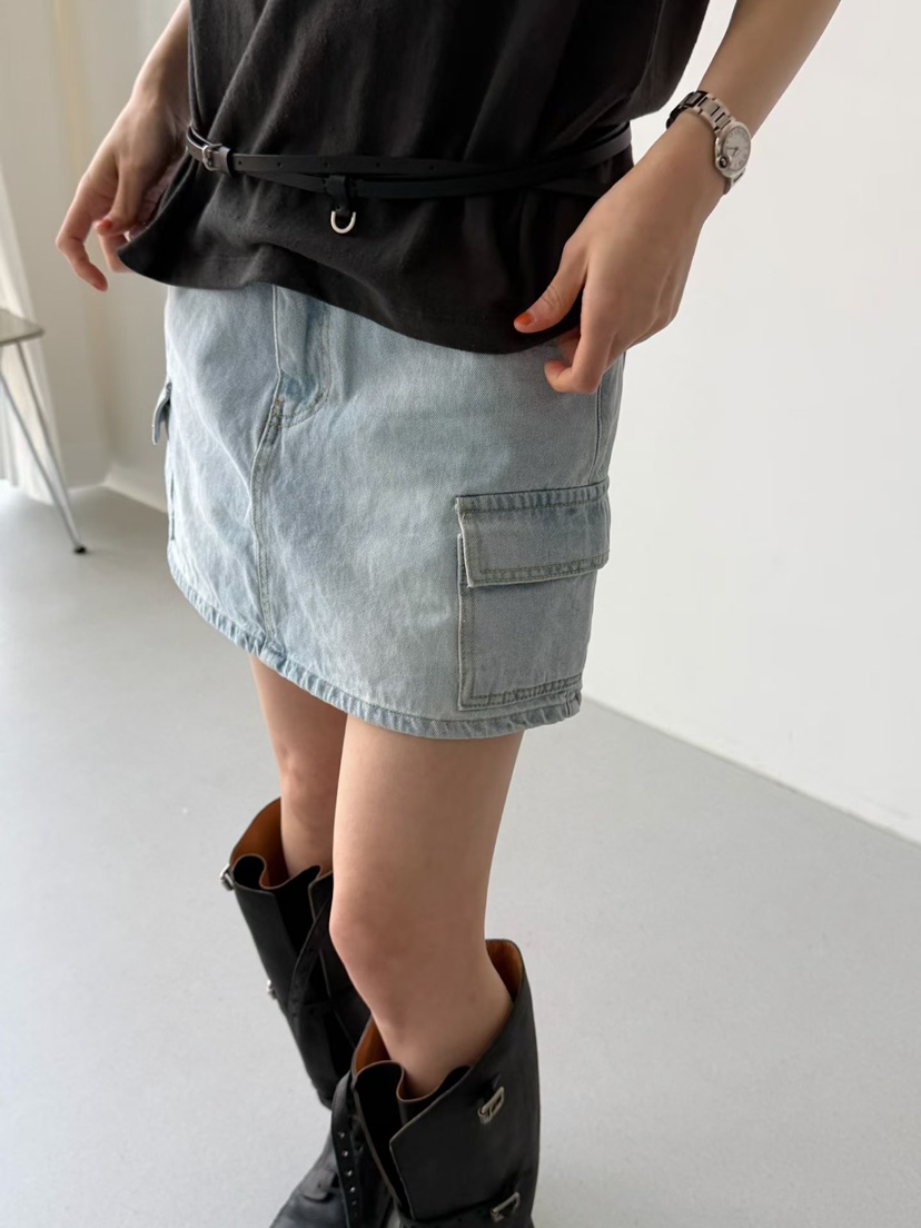 ARKIE/TAF東大門代購女裝新款時尚推薦休閑人氣短裙工裝ARKIE/TAF短裙
