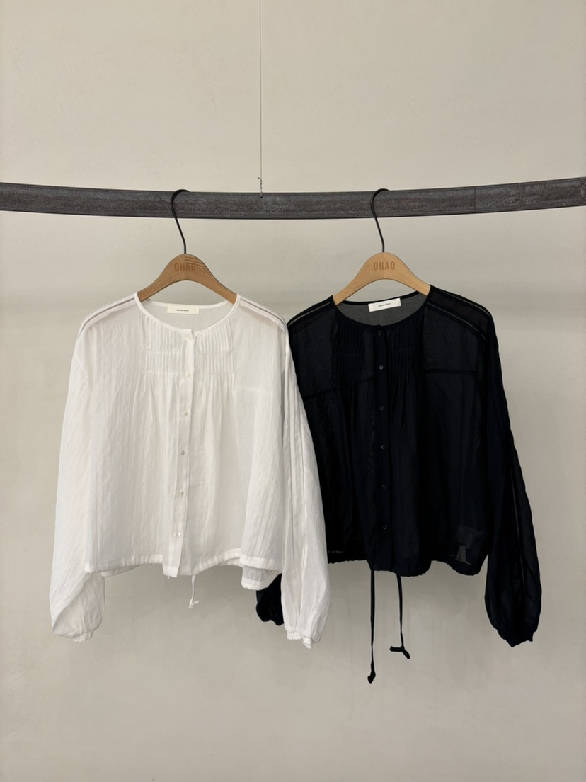 OHAO東大門代購女士新品時尚職業休閑真品推薦襯衫蕾絲衫OHAO/HA MONG襯衫/蕾絲衫