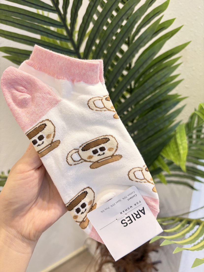 CACTUS-Q韓國直郵女士新款休閑26春夏熱賣職業推薦人氣襪子CACTUS十雙起/可混搭襪子圖色1