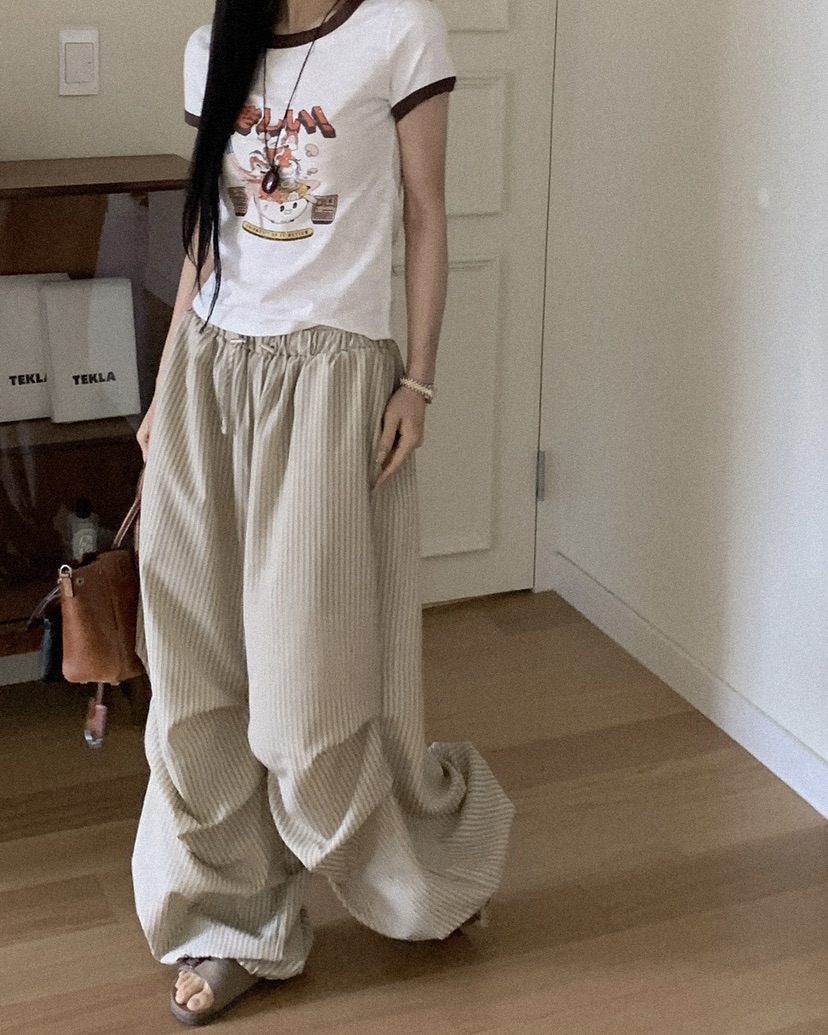 OURWAVE/OUR ROOM韓國直郵女裝新品職業26春夏人氣休閑褲Our Wave/Our Room休閑褲