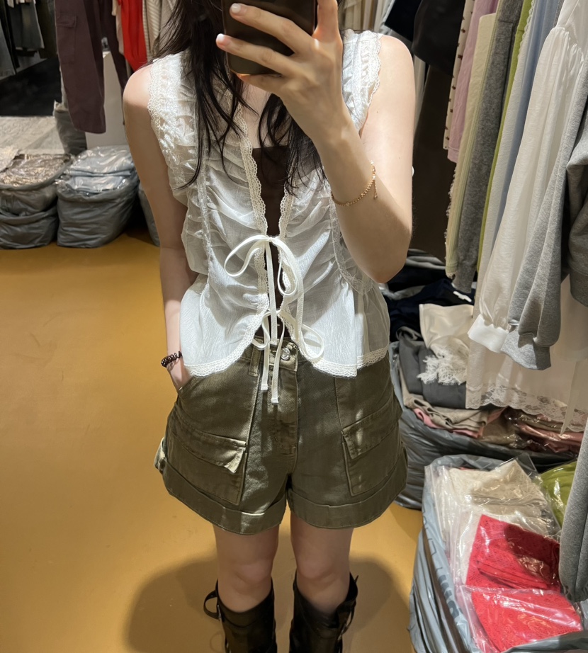 DE VENTI韓國直郵女裝新款職業推薦26春夏時尚襯衫蕾絲衫DE VENTI襯衫/蕾絲衫