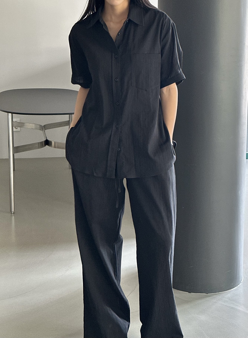 LE VASE韓國直郵女裝新款真品熱賣休閑人氣26春夏休閑褲LE VASE休閑褲