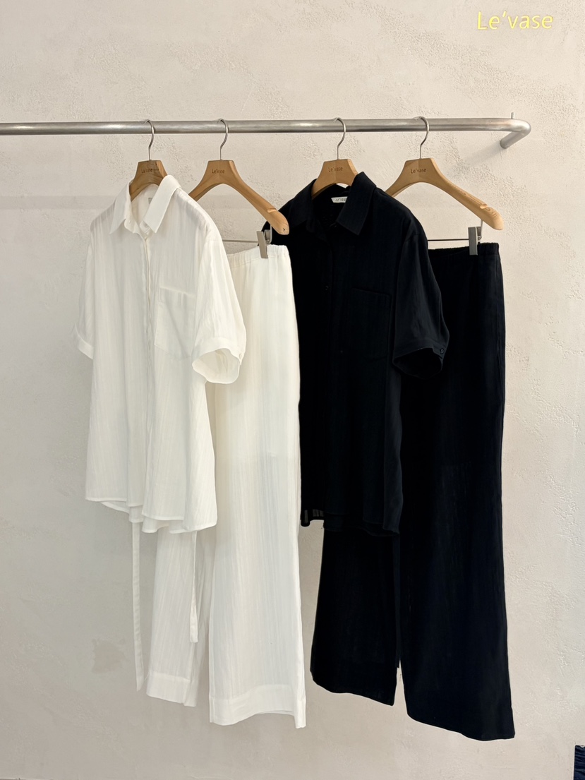 LE VASE韓國直郵女裝新款真品熱賣休閑人氣26春夏休閑褲LE VASE休閑褲