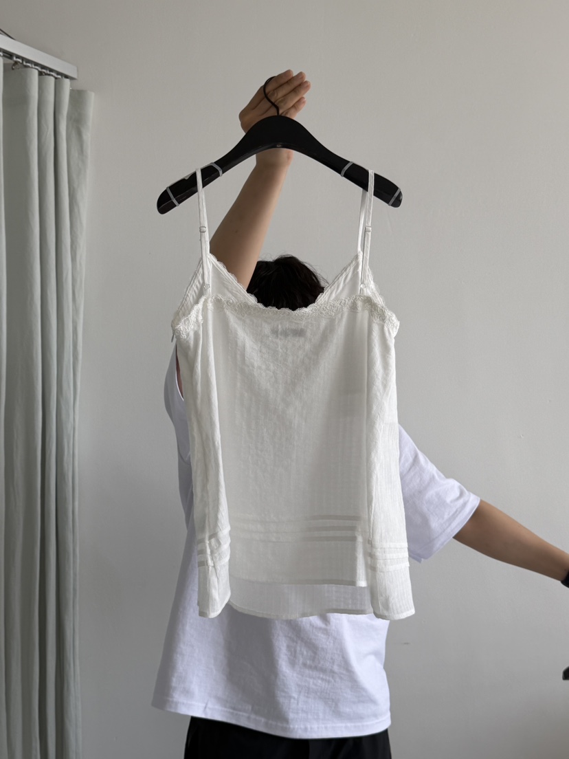 ARKIE/TAF韓國直郵實拍女裝新品熱賣26春夏吊帶背心蕾絲亞麻ARKIE/TAF吊帶/背心