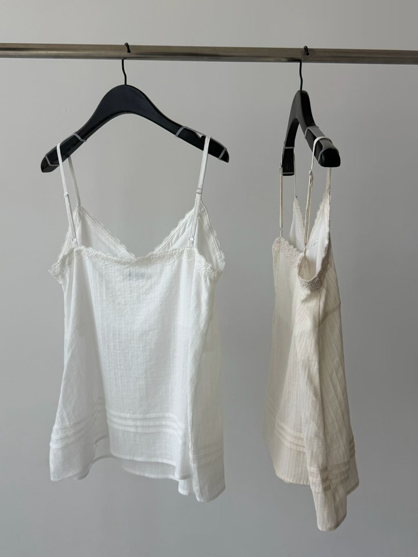 ARKIE/TAF韓國直郵實拍女裝新品熱賣26春夏吊帶背心蕾絲亞麻ARKIE/TAF吊帶/背心