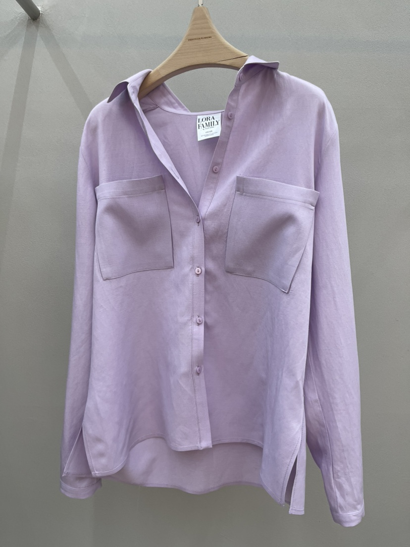 PLUS HONG-P韓國代購女裝新品推薦職業襯衫蕾絲衫雙口袋LORA FAMILY/PLUS HONG襯衫/蕾絲衫