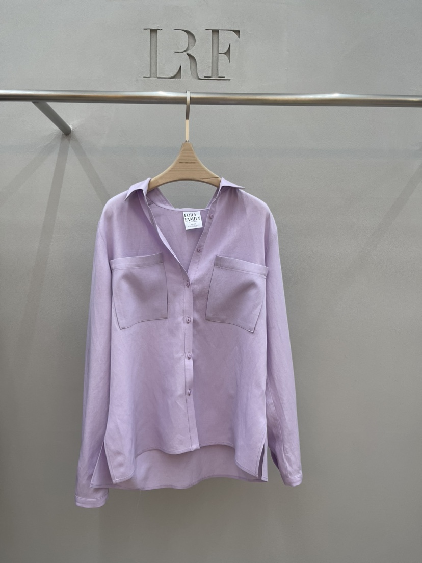 PLUS HONG-P韓國代購女裝新品推薦職業襯衫蕾絲衫雙口袋LORA FAMILY/PLUS HONG襯衫/蕾絲衫圖色1