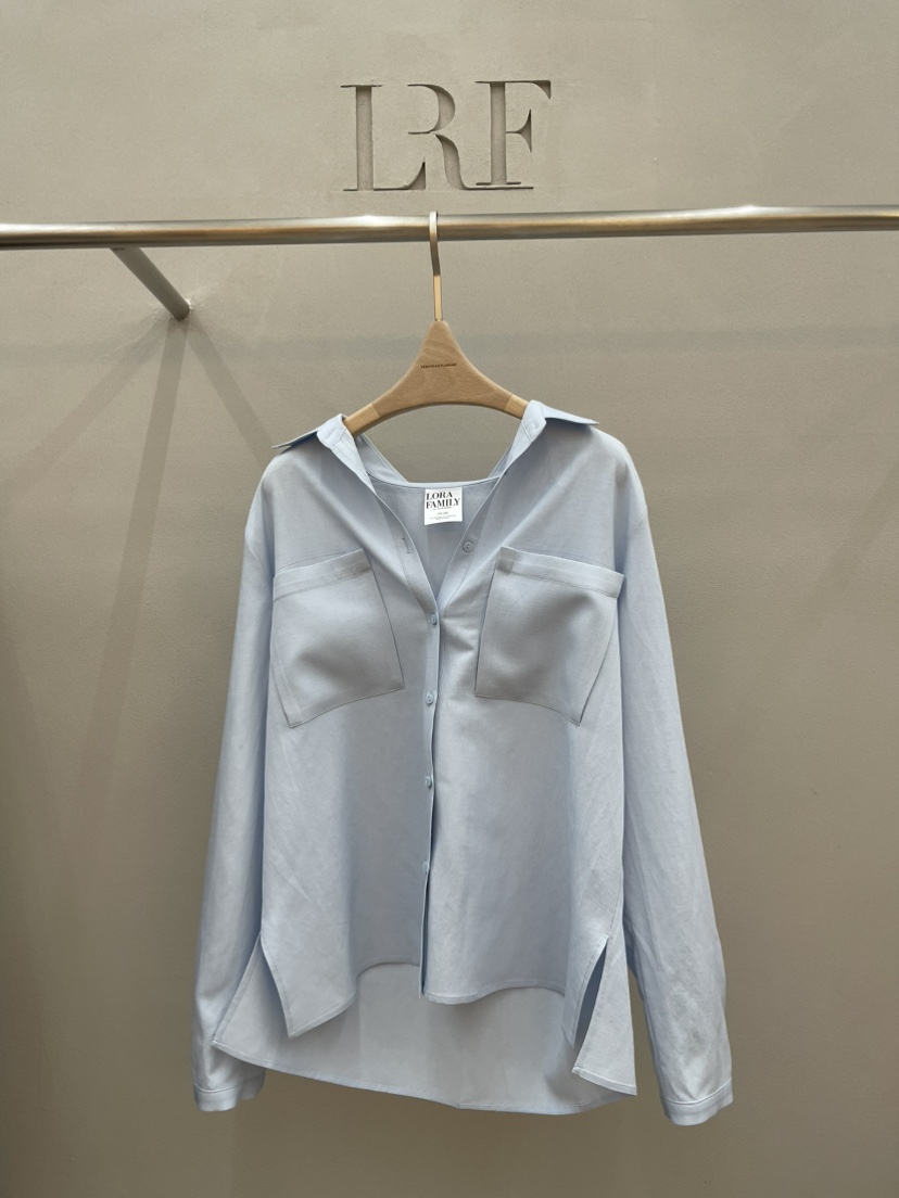 PLUS HONG-P韓國代購女裝新品推薦職業襯衫蕾絲衫雙口袋LORA FAMILY/PLUS HONG襯衫/蕾絲衫圖色2