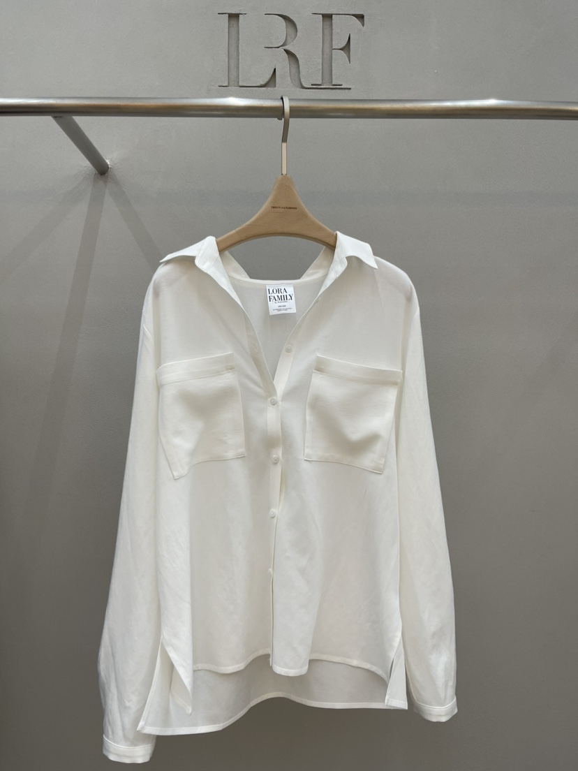 PLUS HONG-P韓國代購女裝新品推薦職業襯衫蕾絲衫雙口袋LORA FAMILY/PLUS HONG襯衫/蕾絲衫圖色4