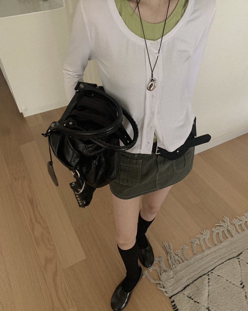 OURWAVE/OUR ROOM韓國直郵女士新品熱賣時尚長袖T恤開衫Our Wave/Our Room長袖T恤