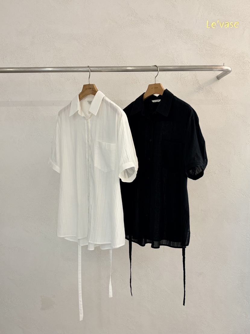 LE VASE韓國直郵女士新款熱賣職業推薦人氣時尚襯衫蕾絲衫LE VASE襯衫/蕾絲衫