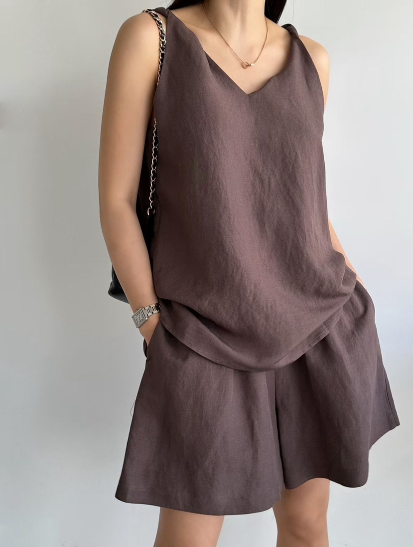 LE VASE東大門實拍女士新品26春夏人氣時尚職業休閑短褲LE VASE短褲