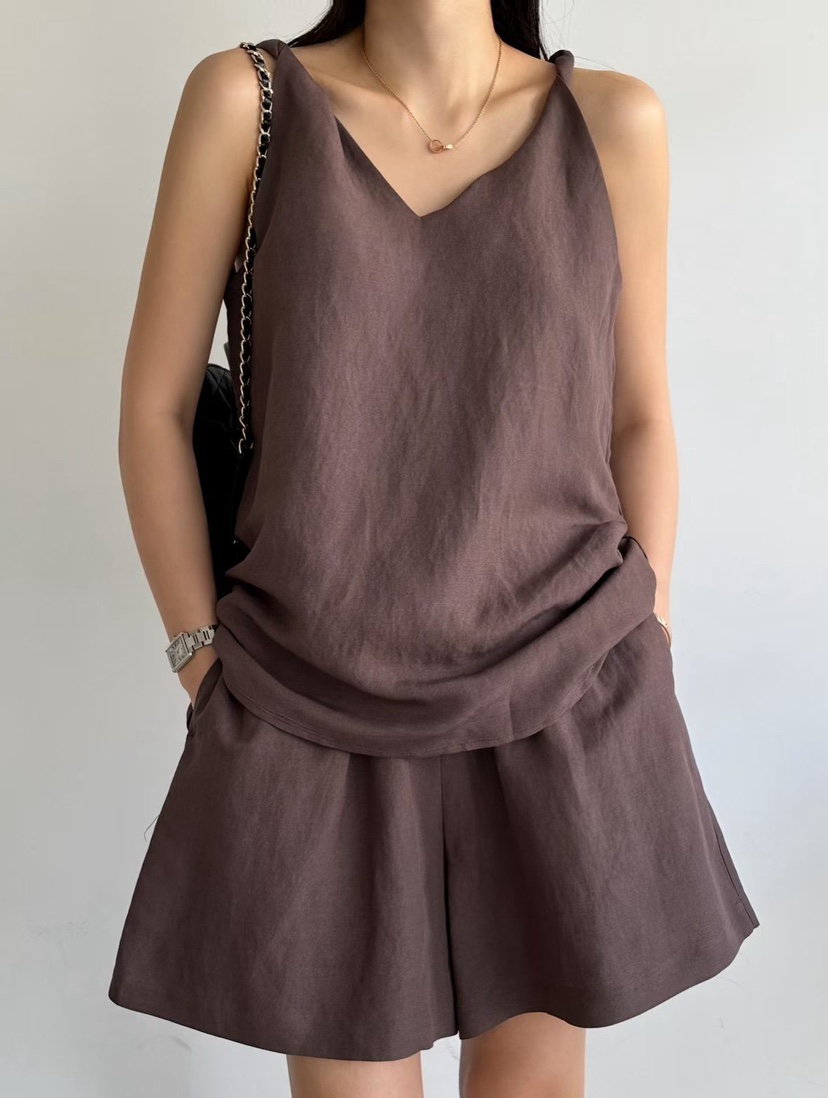 LE VASE東大門實拍女士新品26春夏人氣時尚職業休閑短褲LE VASE短褲圖色2