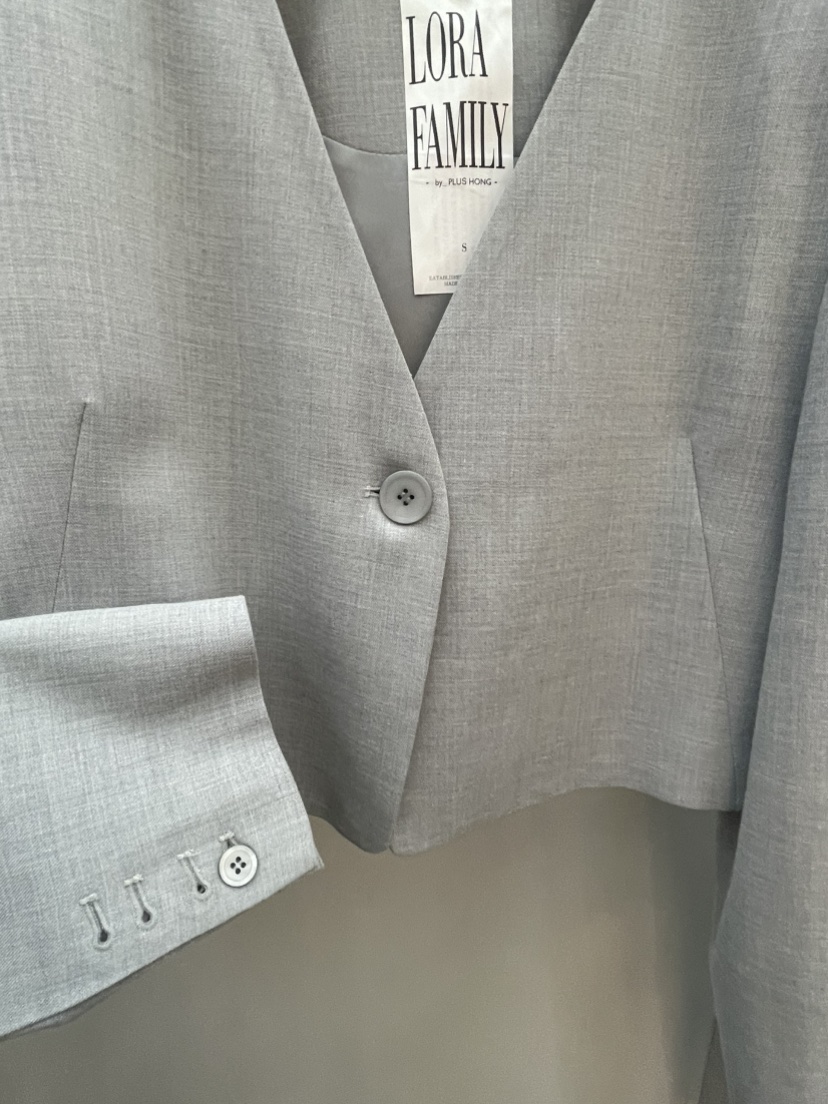 PLUS HONG-P韓國代購女裝新品休閑26春夏職業推薦真品夾克LORA FAMILY/PLUS HONG夾克