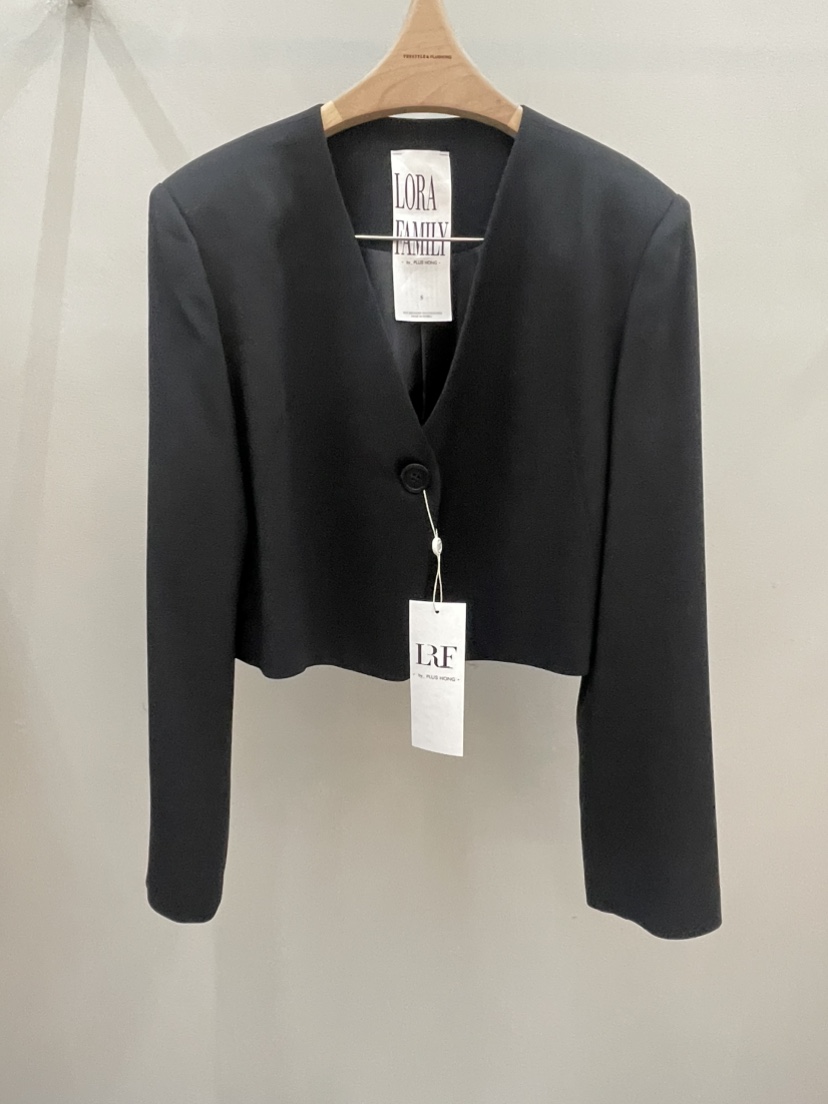 PLUS HONG-P韓國代購女裝新品休閑26春夏職業推薦真品夾克LORA FAMILY/PLUS HONG夾克圖色1