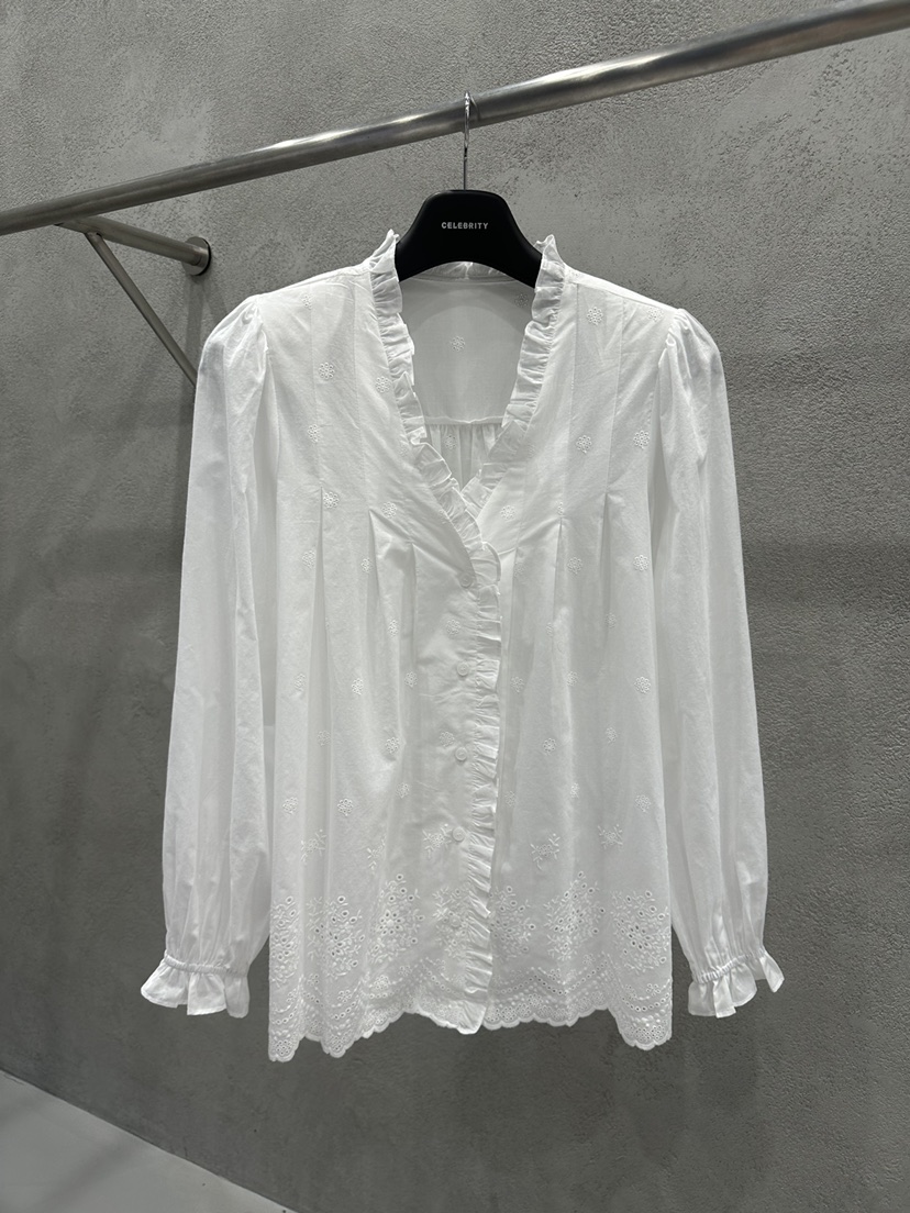 CELEBRITY-A韓國代購女士新品職業休閑熱賣襯衫蕾絲衫蕾絲CELEBRITY-A襯衫/蕾絲衫