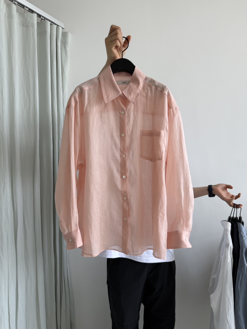 ARKIE/TAF韓國直郵女士新款推薦熱賣人氣襯衫蕾絲衫亞麻布ARKIE/TAF襯衫/蕾絲衫圖色2