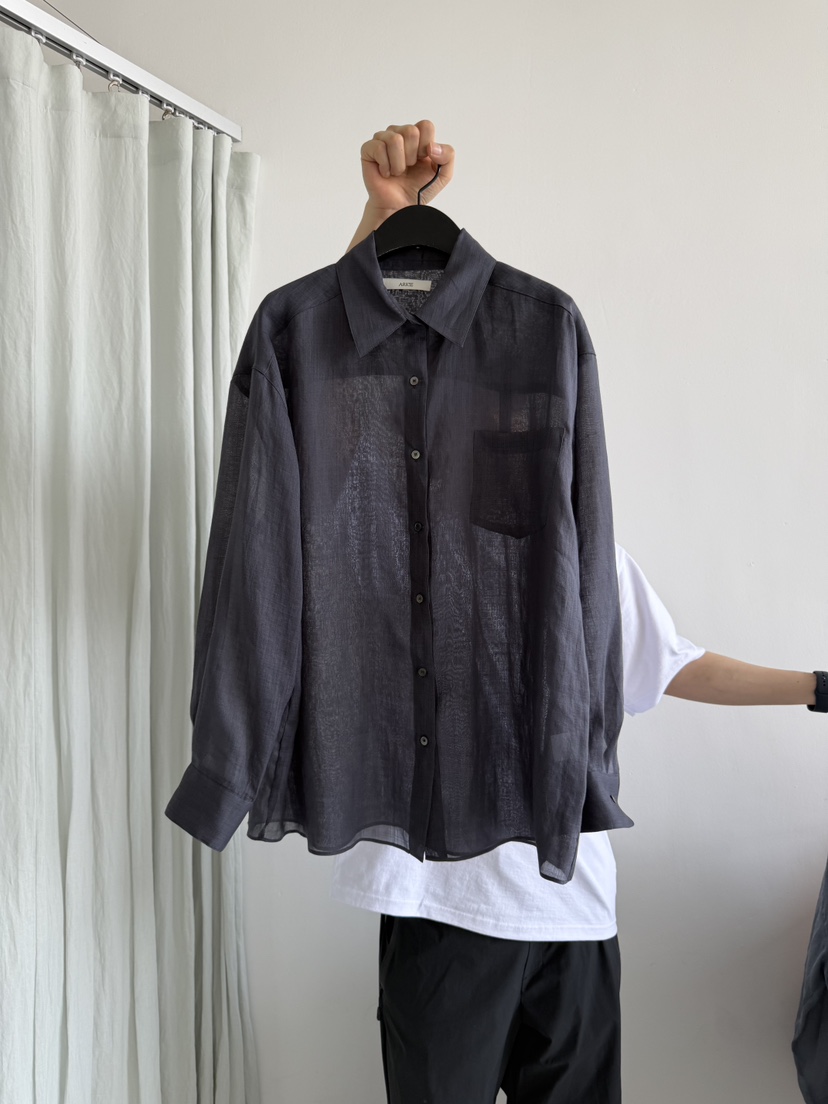 ARKIE/TAF韓國直郵女士新款推薦熱賣人氣襯衫蕾絲衫亞麻布ARKIE/TAF襯衫/蕾絲衫圖色4