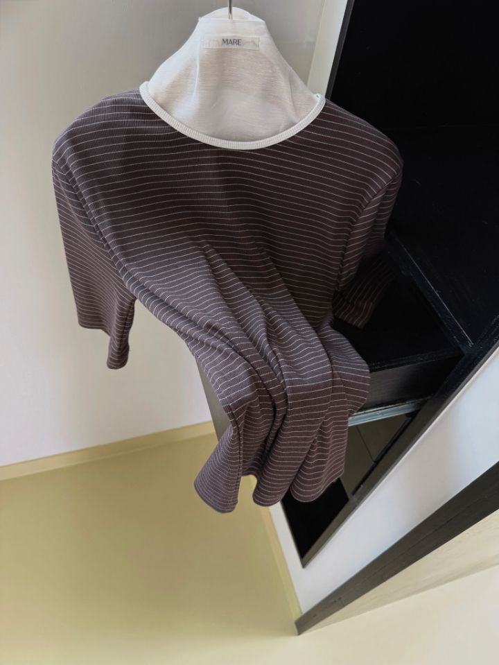 MARE韓國代購女士新品26春夏時尚休閑推薦職業人氣T恤條紋MARET恤