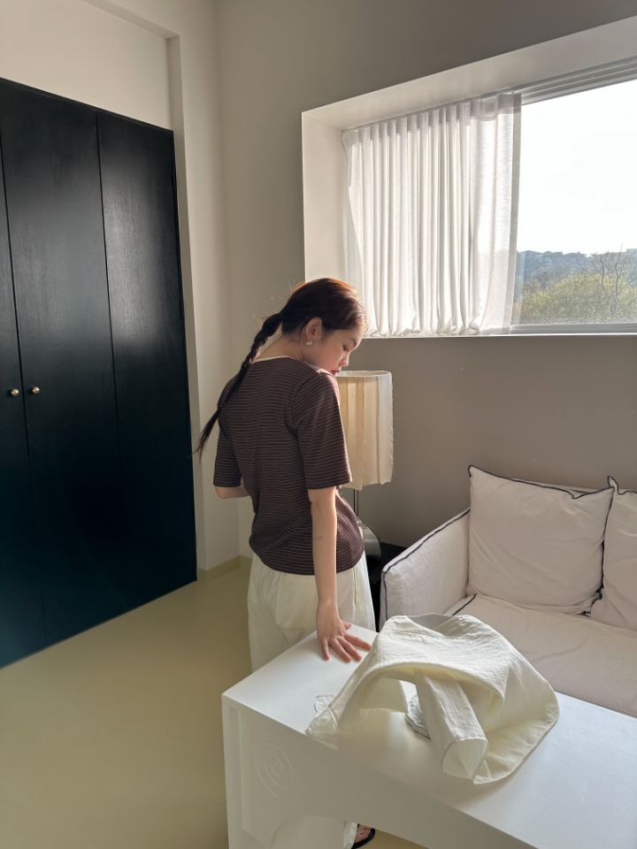 MARE韓國代購女士新品26春夏時尚休閑推薦職業人氣T恤條紋MARET恤