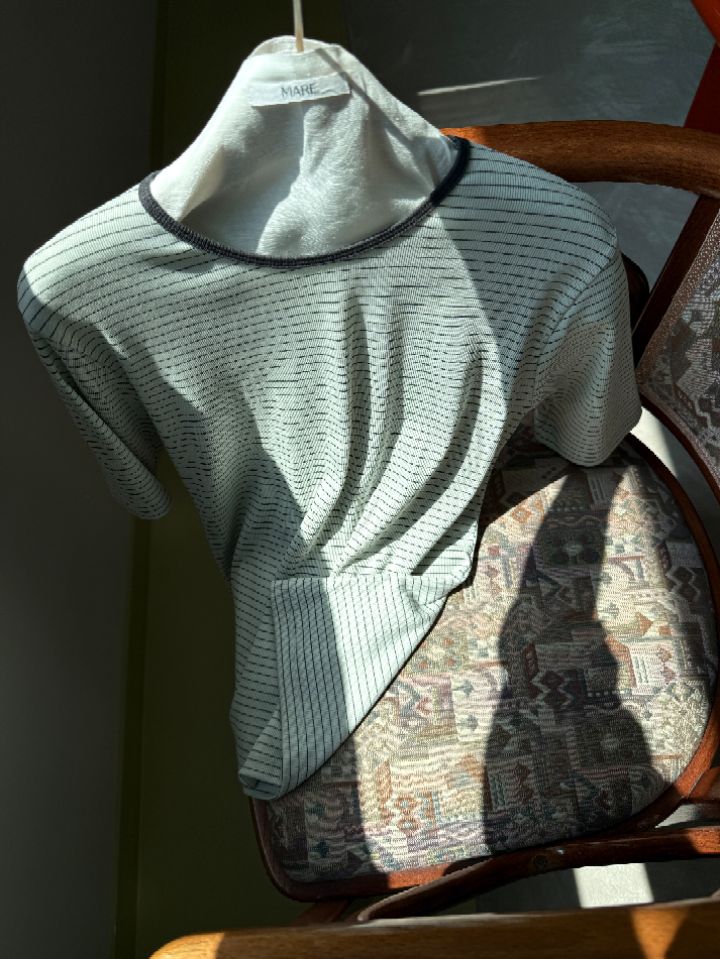 MARE韓國代購女士新品26春夏時尚休閑推薦職業人氣T恤條紋MARET恤