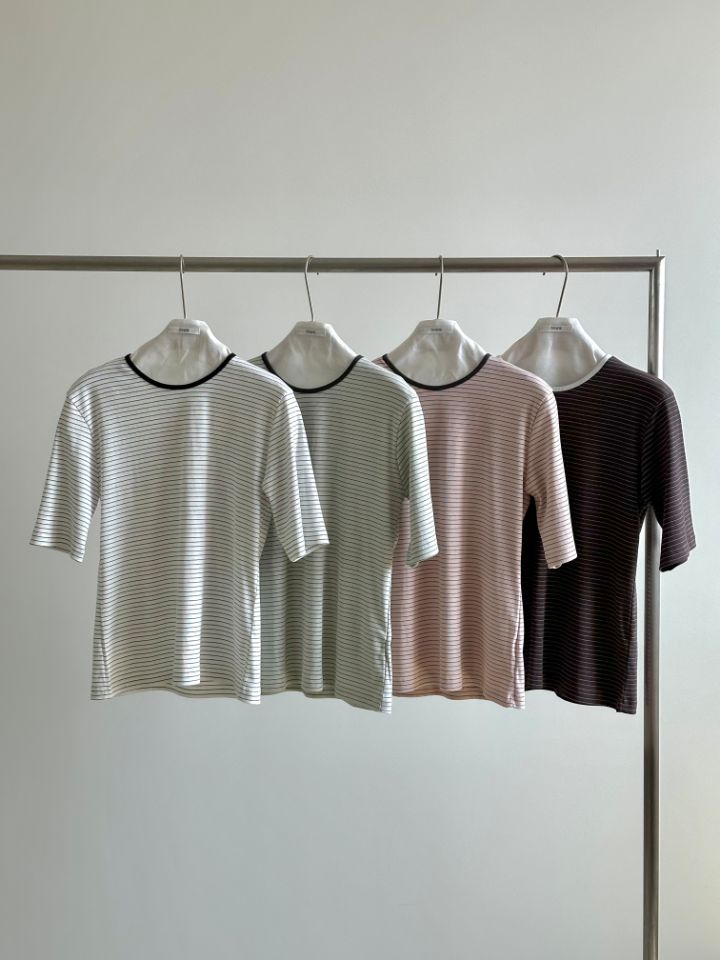 MARE韓國代購女士新品26春夏時尚休閑推薦職業人氣T恤條紋MARET恤圖色2左二色