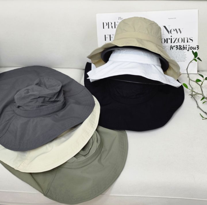 N3韓國代購女裝新品人氣休閑時尚職業推薦帽子漁夫帽系帶N3帽子