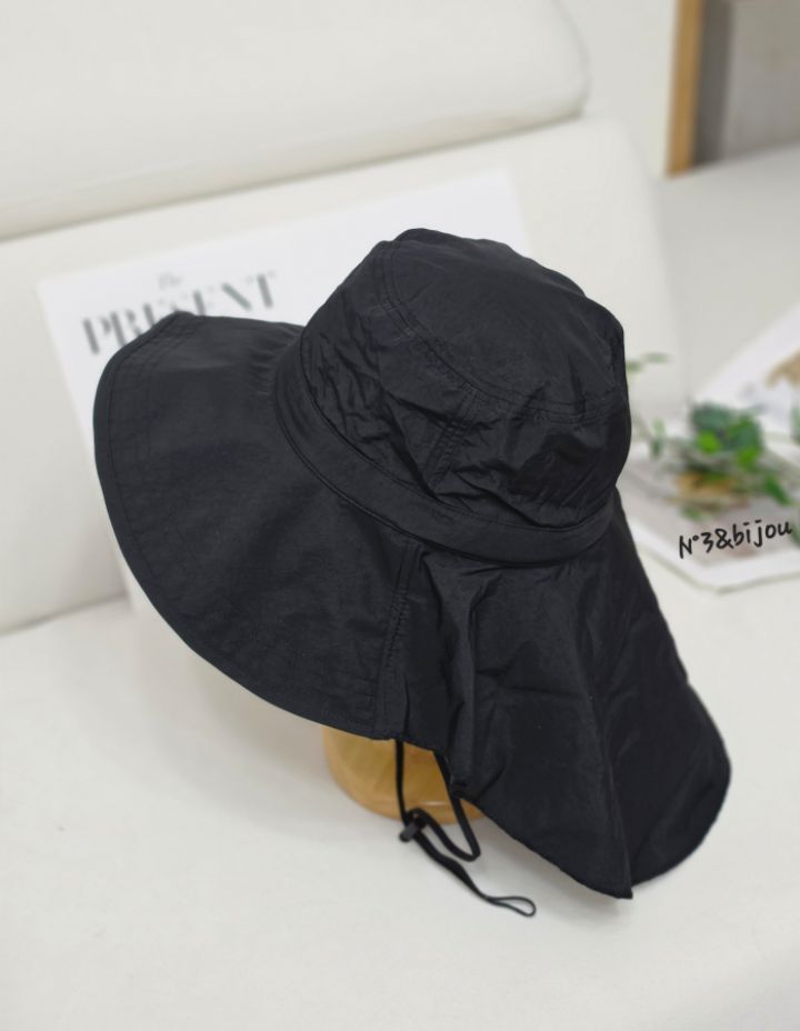 N3韓國代購女裝新品人氣休閑時尚職業推薦帽子漁夫帽系帶N3帽子