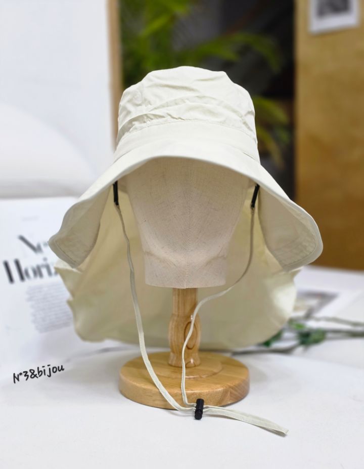 N3韓國代購女裝新品人氣休閑時尚職業推薦帽子漁夫帽系帶N3帽子