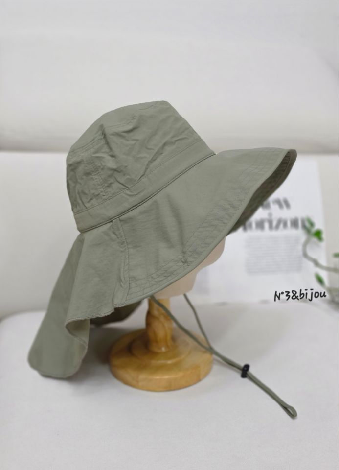 N3韓國代購女裝新品人氣休閑時尚職業推薦帽子漁夫帽系帶N3帽子