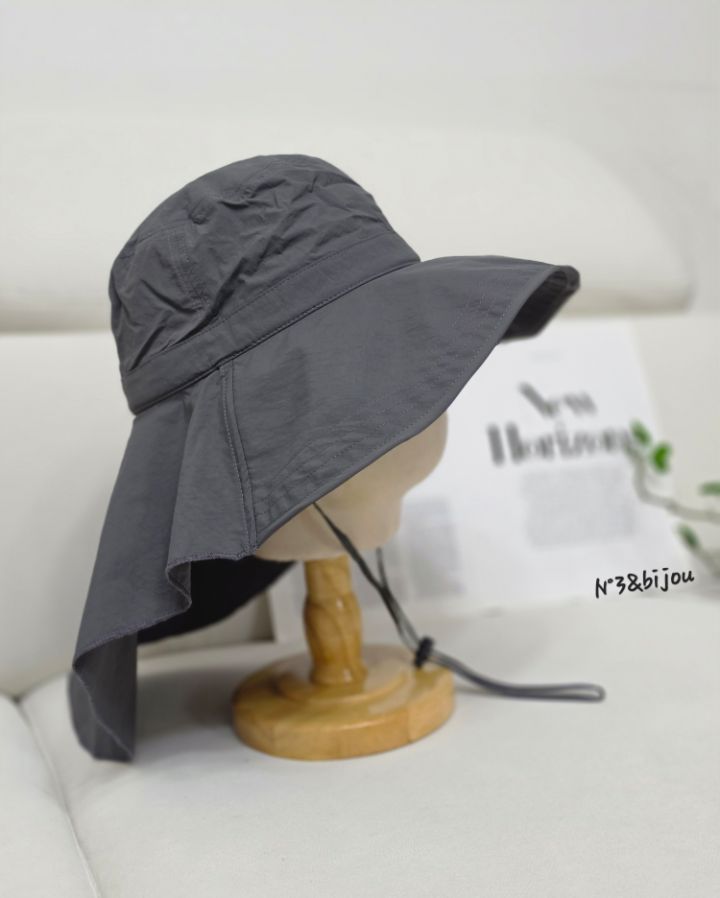 N3韓國代購女裝新品人氣休閑時尚職業推薦帽子漁夫帽系帶N3帽子圖色2