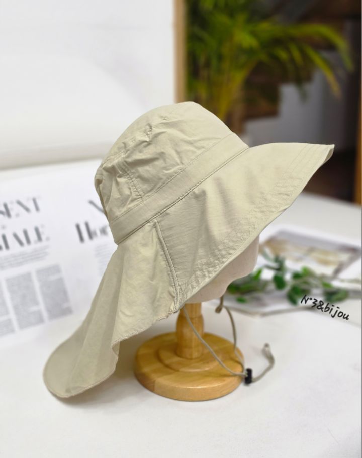 N3韓國代購女裝新品人氣休閑時尚職業推薦帽子漁夫帽系帶N3帽子圖色6