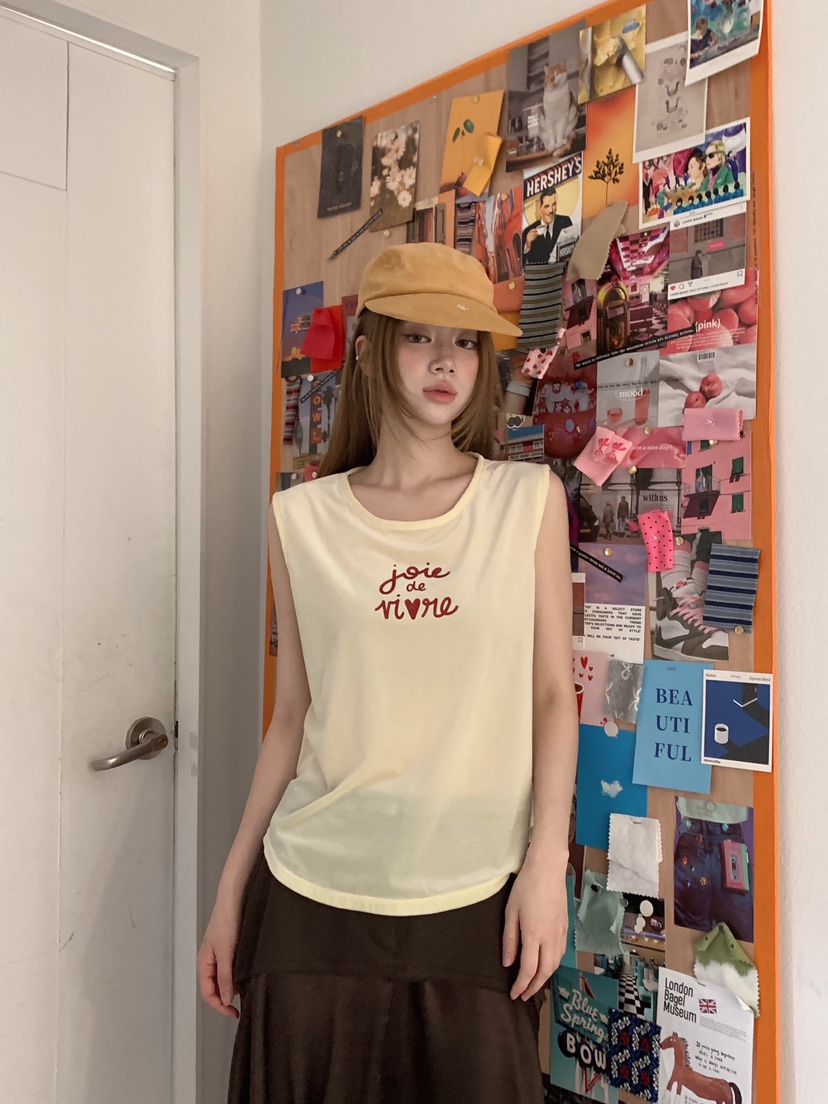 MAISONDEGLORY韓國代購女士新款職業26春夏時尚人氣吊帶背心MAISON DE GLORY吊帶/背心