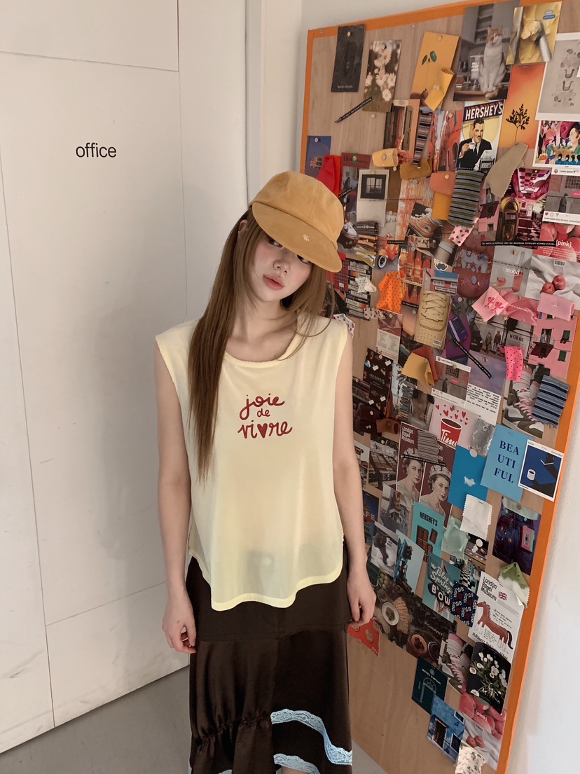 MAISONDEGLORY韓國代購女士新款職業26春夏時尚人氣吊帶背心MAISON DE GLORY吊帶/背心圖色1